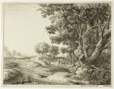Peasant with a Shovel by Anthonie Waterloo