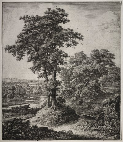 Six Large Upright Landscapes with Scenes from the Old Testament: The Unfaithful Prophet of Judah by Anthonie Waterloo