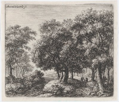The Forest Lane, 17th century by Anthonie Waterloo