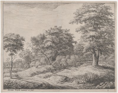 The Shepherd Asleep on a Little Hill, 17th century by Anthonie Waterloo