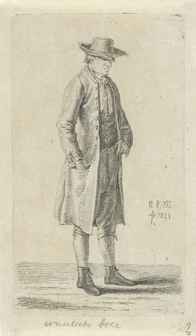 Man with Hand in His Pocket (Walloon Farmer) (12 Study Figures) by Anthonie Willem Hendrik Nolthenius de Man