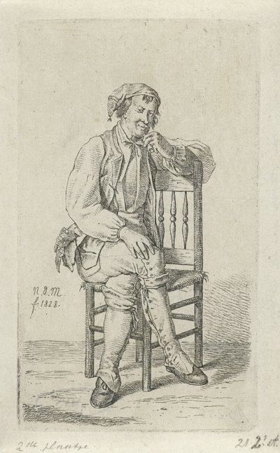 Man on a Chair by Anthonie Willem Hendrik Nolthenius de Man
