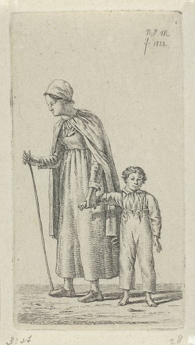 Mother with Child in Arm by Anthonie Willem Hendrik Nolthenius de Man