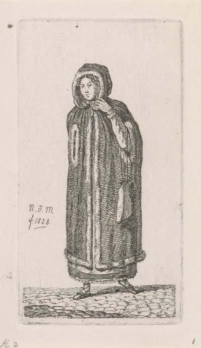 Woman with Cloak (12 Study Figures) by Anthonie Willem Hendrik Nolthenius de Man