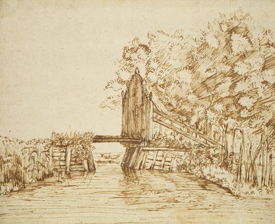 Small Bridge over Water and the Gate to the Estate by Anthonie van Borssom