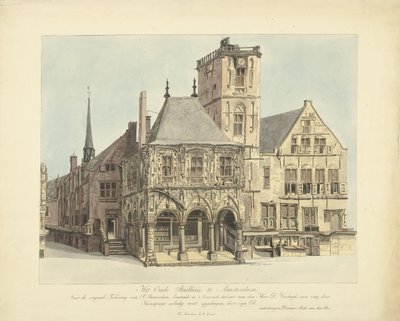 The Old Town Hall of Amsterdam, 1641 by Anthonie van den Bos