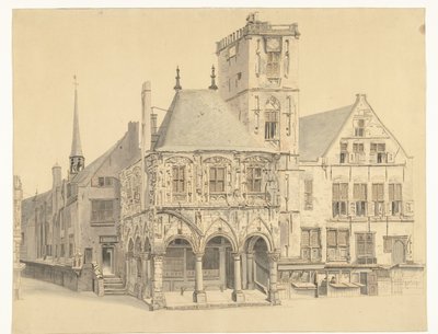 The Old Town Hall of Amsterdam, 1641 by Anthonie van den Bos