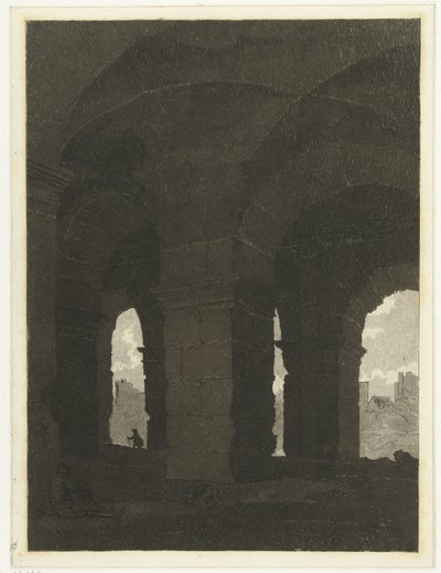 Under the Arches of the Colosseum by Anthonie van den Bos
