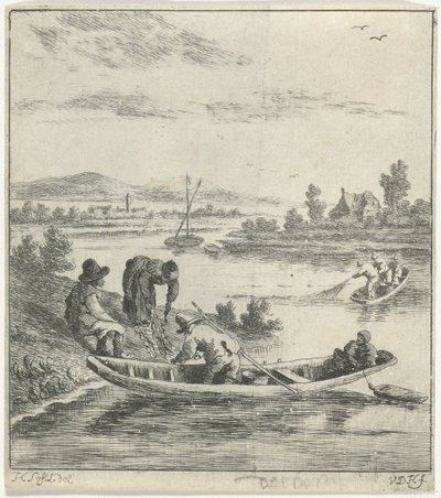 Fishermen on a River by Anthonij van der Haer