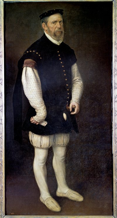 Portrait of Pejeron, Jester of the Count of Benavente by Anthonis Mor van Dashorst