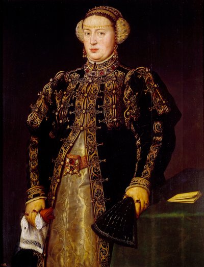 Portrait of Catherine of Castile, Wife of John III of Portugal by Anthonis Mor van Dashorst