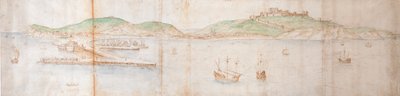 Dover from the Sea by Anthonis van den Wyngaerde