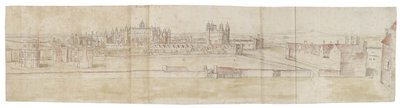 Hampton Court Palace from the North by Anthonis van den Wyngaerde