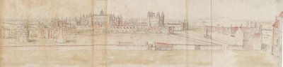 Hampton Court Palace from the North by Anthonis van den Wyngaerde