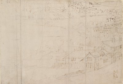 Panorama of London as Seen from Southwark: Bankside by Anthonis van den Wyngaerde