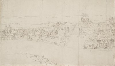Panorama of London as Seen from Southwark: Durham House to Barnard
