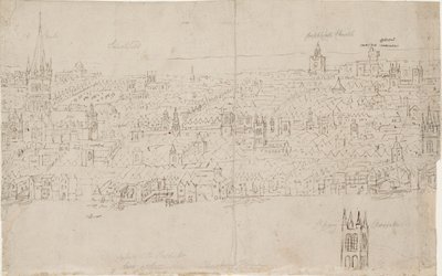 Panorama of London as Seen from Southwark: St Paul