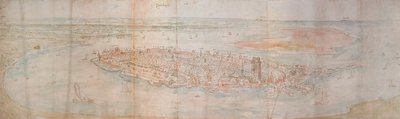 Panoramic View of Dordrecht from an Elevated Point to the West by Anthonis van den Wyngaerde