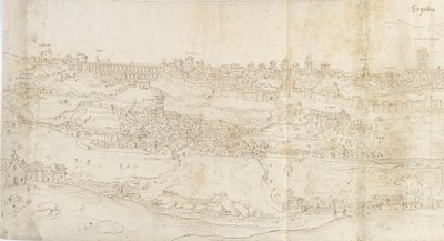 Panoramic View of Segovia from the East, c1560-1570 by Anthonis van den Wyngaerde