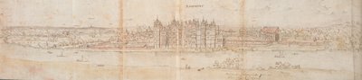 Richmond Palace from Across the Thames by Anthonis van den Wyngaerde