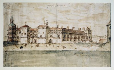 The Alcazar of Madrid by Anthonis van den Wyngaerde