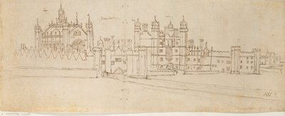 The Chapel and Gatehouse of Hampton Court Palace by Anthonis van den Wyngaerde