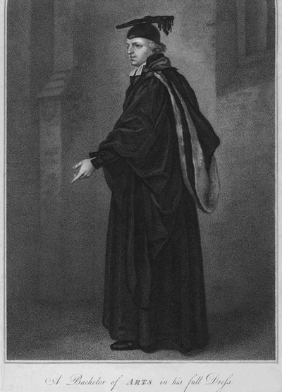 A Bachelor of Arts in his full Dress, 1796 by Anthony Cardon