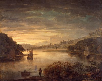 A view on the river Neath in Glamorganshire, 1740-1760 by Anthony Devis