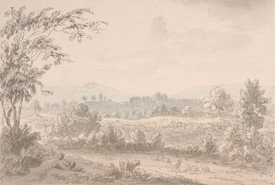 Landscape with Shepherd and Sheep by Anthony Devis