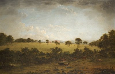 Tabley: The Park with a Distant View of the House by Anthony Devis