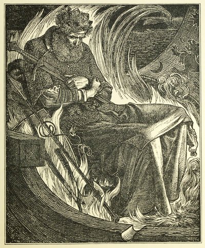Death of King Warwulf by Anthony Frederick Augustus Sandys
