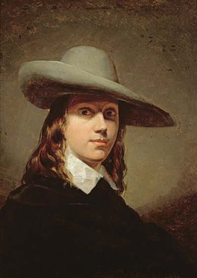 Self-Portrait in a broad-brimmed Hat, 1848 by Anthony Frederick Augustus Sandys