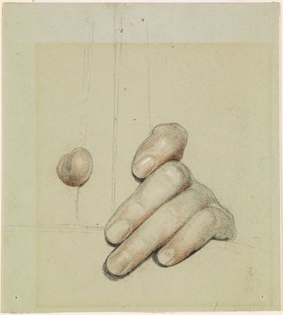 St George for Merrie England - Study of Left Hand Grasping a Bar by Anthony Frederick Augustus Sandys