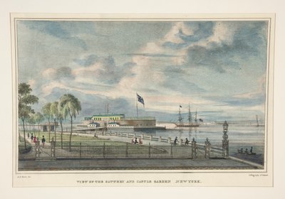 View of the Battery and Castle Garden by Anthony Imbert