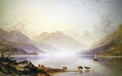 Loch Lomond at Dawn by Anthony Vandyke Copley Fielding