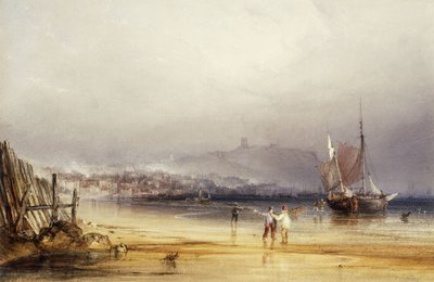 Scarborough Castle from the South by Anthony Vandyke Copley Fielding