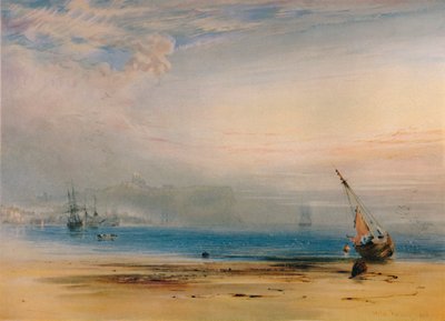 Scarborough from Across the Bay by Anthony Vandyke Copley Fielding