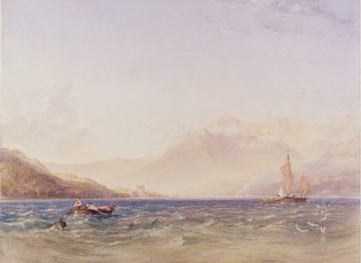 The Head of Loch Fyne, with Dindarra Castle by Anthony Vandyke Copley Fielding