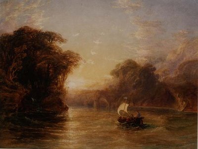 Ubaldo and Carlo in the Enchanted Boat by Anthony Vandyke Copley Fielding