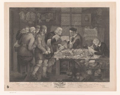 Peasant Company Visiting a Lawyer, The Country Attorney and His Clients by Anthony Walker