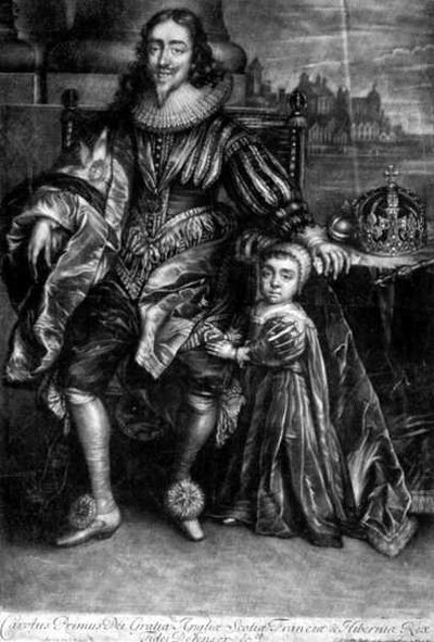 Charles I with a Son by Anthony van (after) Dyck