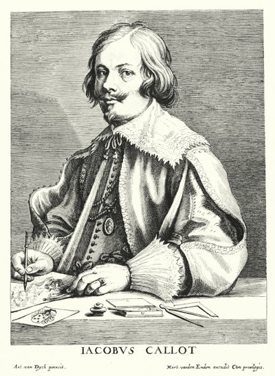 Jacques Callot, French draughtsman and printmaker by Anthony van (after) Dyck
