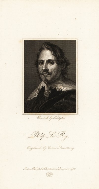 Portrait of Baron Philippe Le Roy, Flemish diplomat by Anthony van (after) Dyck