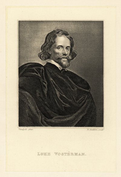Portrait of Lucas Vorsterman the Elder by Anthony van (after) Dyck