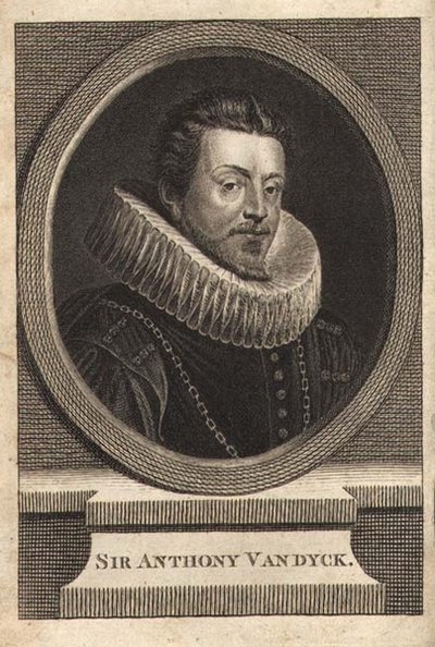 Sir Anthony van Dyck (Engraving) by Anthony van (after) Dyck