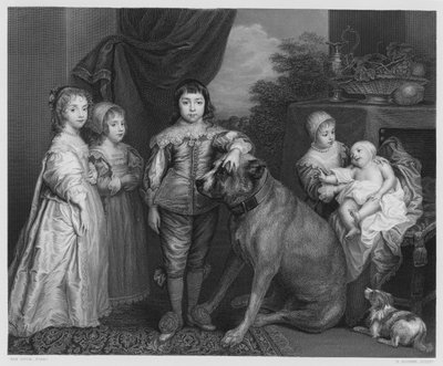 The Family of Charles I by Anthony van (after) Dyck