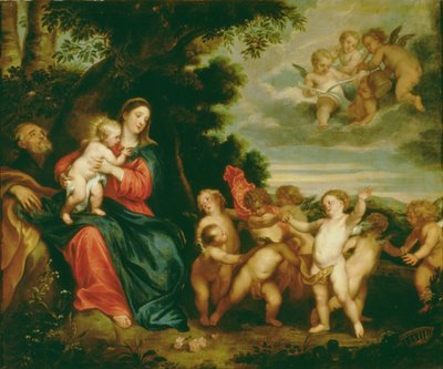 Rest on the Flight into Egypt by Anthony van (school of) Dyck