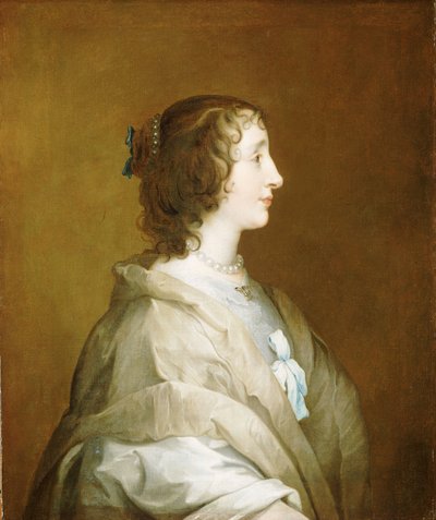 Henrietta Maria (1609-1669) by Anthony van (studio of) Dyck