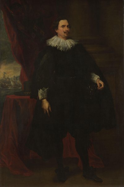 Portrait of a Male Member of the Van der Borcht Family by Anthony van Dyck (follower of)