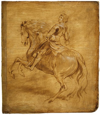 A Man Riding a Horse, ca. 1630 by Anthony van Dyck